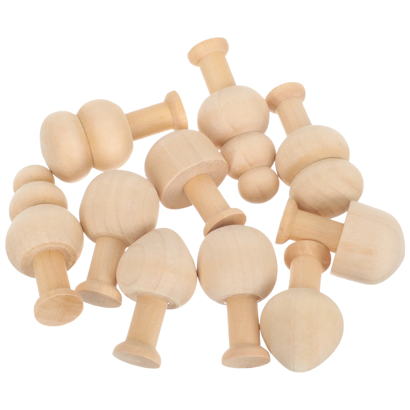 

Plain Mushroom Painting Plain Mushroom Lotus Tree Unpainted Mushroom Toy Miniature Painting Mushroom Child