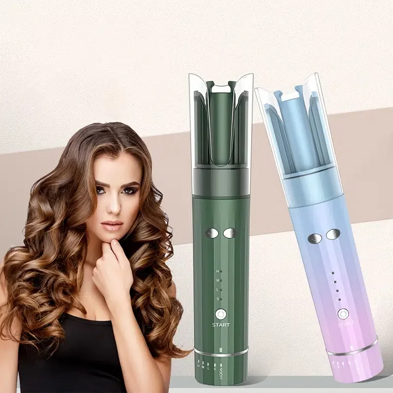 Automatic Hair Curler Ropeless Hair Curler Four-speed Temperature 60 Seconds Preheat Wireless Portable Hair Curler Rechargeable