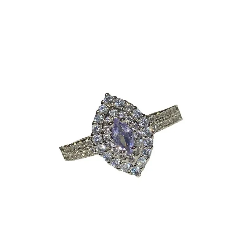 Высококачественное роскошное кольцо MDLFES Moissan Diamond Style с позолоченным