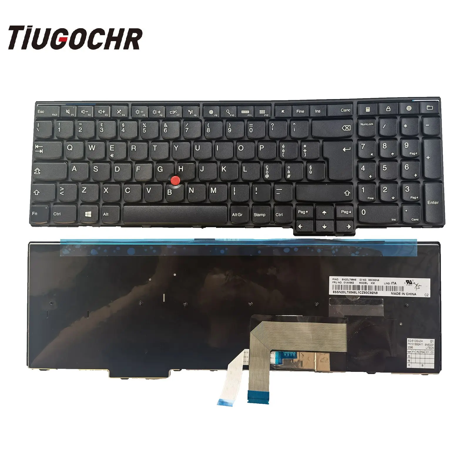 

For Lenovo ThinkPad E531 T540 T550 L540 L560 W540 W550 W541 IT Laptop Keyboard WITH Point