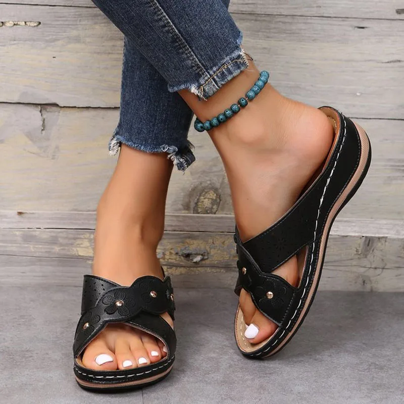 

Женские шлепанцы, летние сандалии на платформе, пляжные шлепанцы, Повседневные тапочки, гладиаторы, новинка 2022