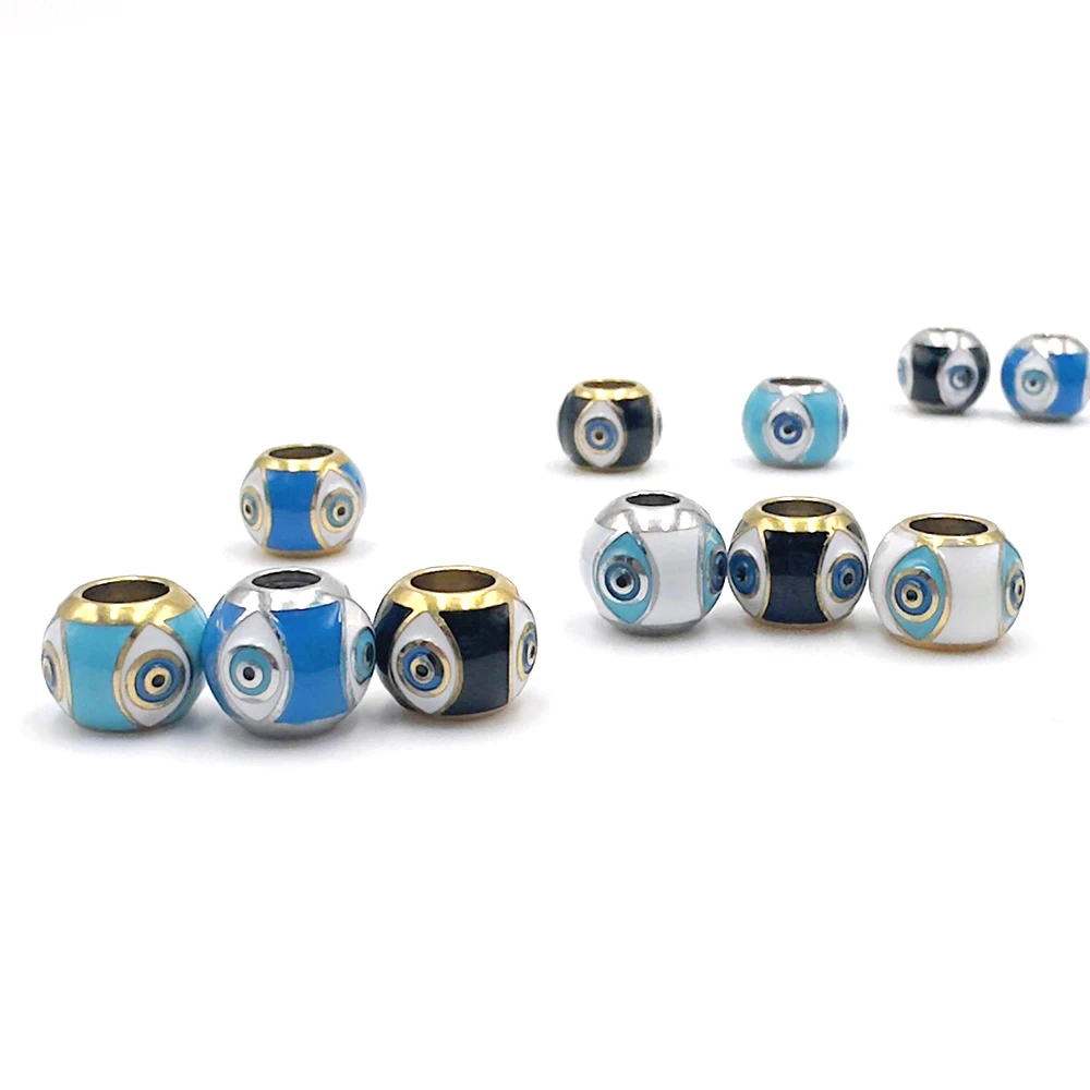 3 шт., бусины для бижутерии, из нержавеющей стали