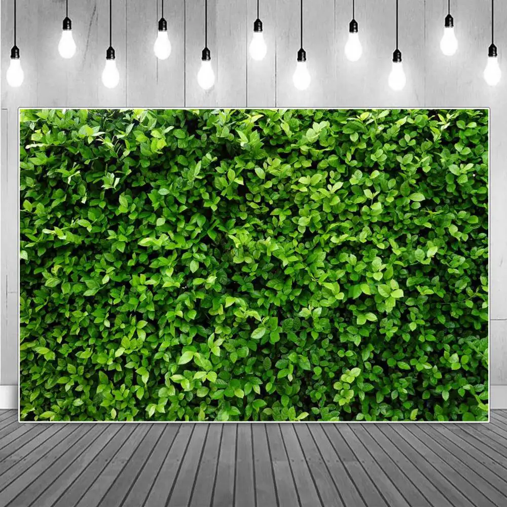 

Green Chroma Screen Grass Wall Birthday Party Decoration Photography Backdrops Kids Leaves Floor Wedding Photoshoot Backgrounds