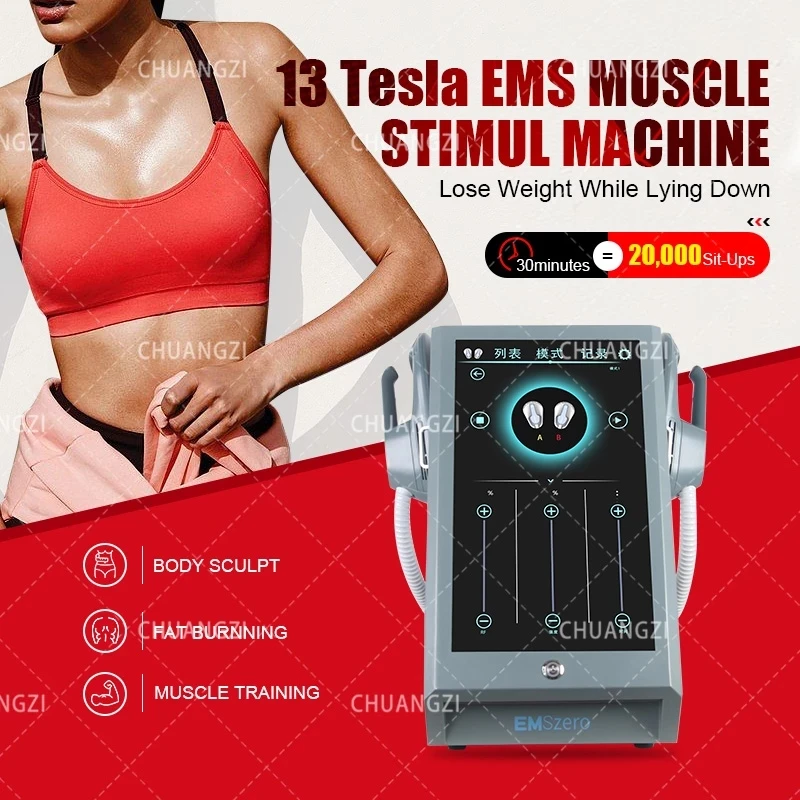 

DLS-EMSLIM NEO 13 Tesla Body Carving Machine 5000W EMS MUSCL STIMUL EMS NOVA Electromagnetic EMSZERO NEO HI-EMT Slmming SALON