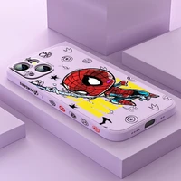 avengers marvel hero cute for apple iphone 13 12 mini 11 pro xs max xr x 8 7 6s se plus liquid left silicone soft phone case