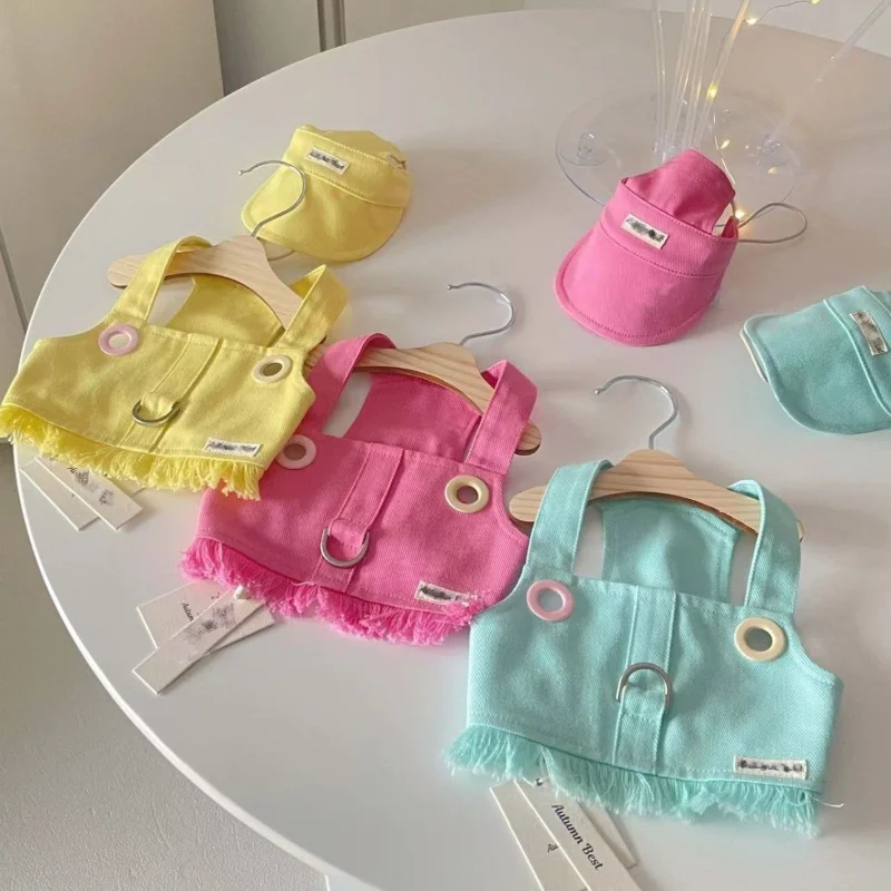 

Costume Dogs Vest Para Traction Clothing Suspenders Clothes Soft Pet Kawaii Candy Dog Summer Spring Thin Small Ropa Colors Perro
