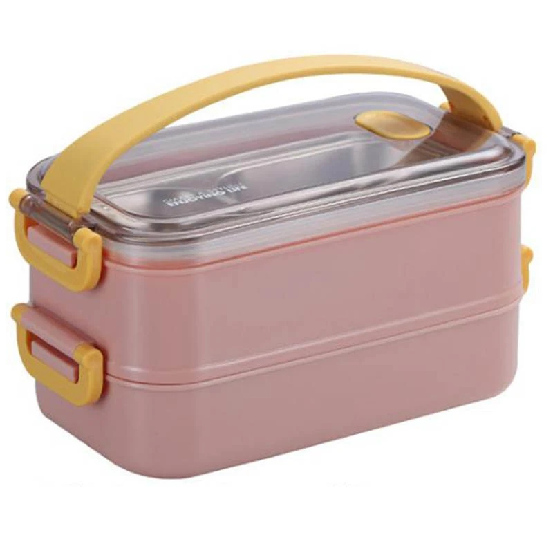 

Portable Stainless Steel Lunch Box Portable Leakproof Food Kitchen Containers Japanese-Style Bento Lunch Box