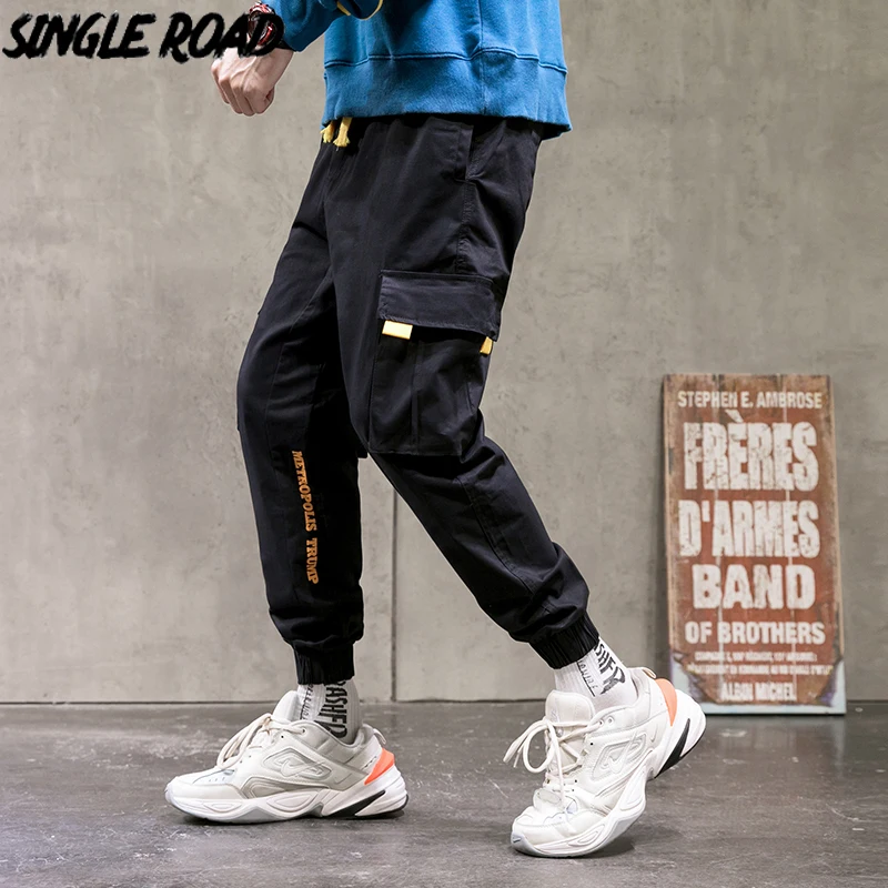 

Однодорожные мужские брюки-карго джоггеры Мужская мода Techwear тактические брюки хип-хоп Корейская Японская уличная одежда брюки для мужчин