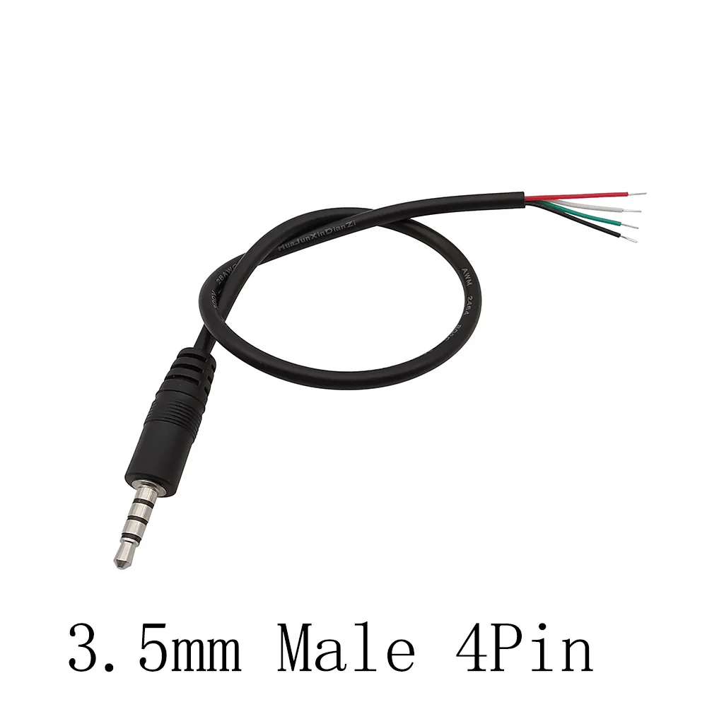 

2,5 мм 3,5 мм 2-полюсный 3-полюсный 4-полюсный моно стерео аудиокабель мужской женский разъем разъем для наушников удлинитель DIY ремонтный шнур