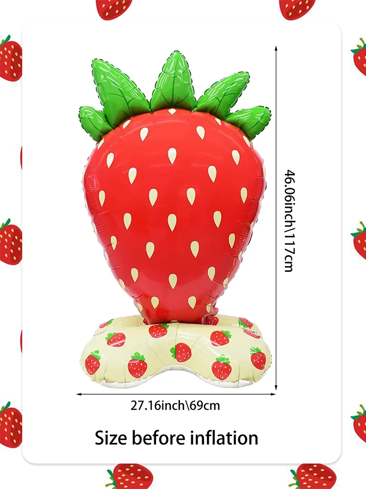 

Стоячий воздушный шар с клубникой