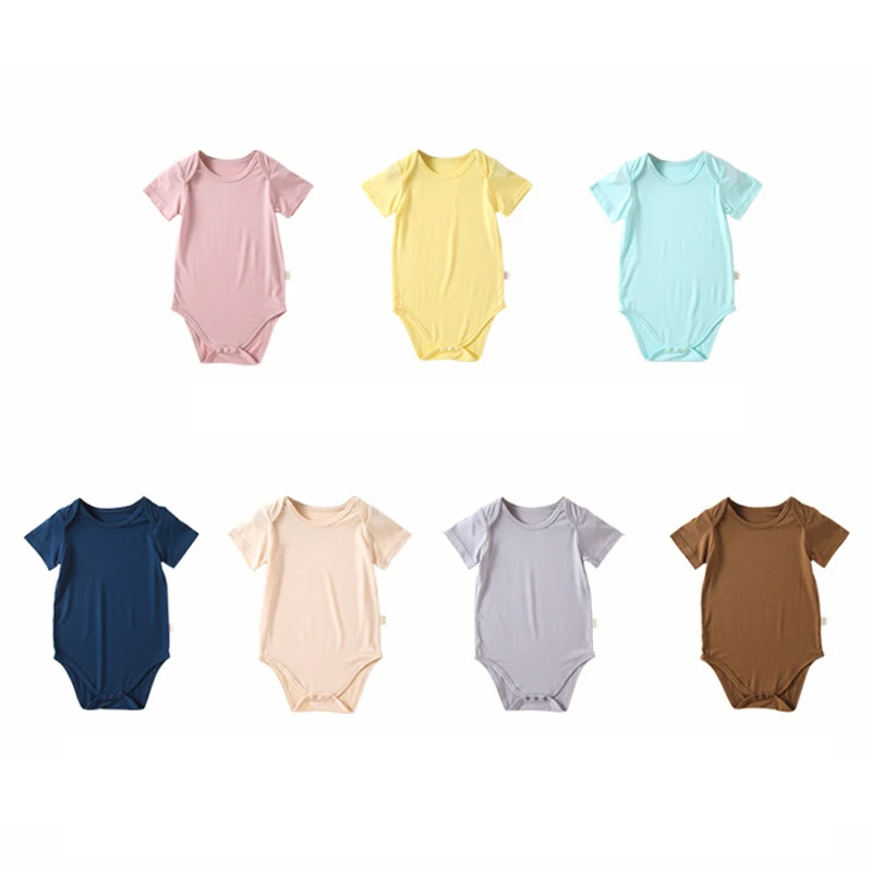 0-24M Bamboo Fiber Baby Romper Newborn Baby Boy Girl Clothes Summer Comfortable Baby Jumpsuit Infant Baby Clothing