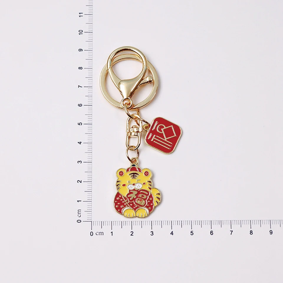 Милый брелок на удачу с тигром для мужчин и женщин ключей сумка рюкзак подвеска