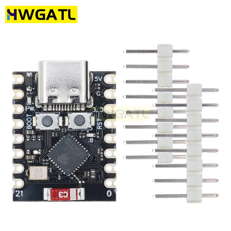 Фото Плата разработки MINI ESP32-C3 Плата разработки SuperMini ESP32-C3 Плата разработки WiFi Bluetooth Плата расширения №3