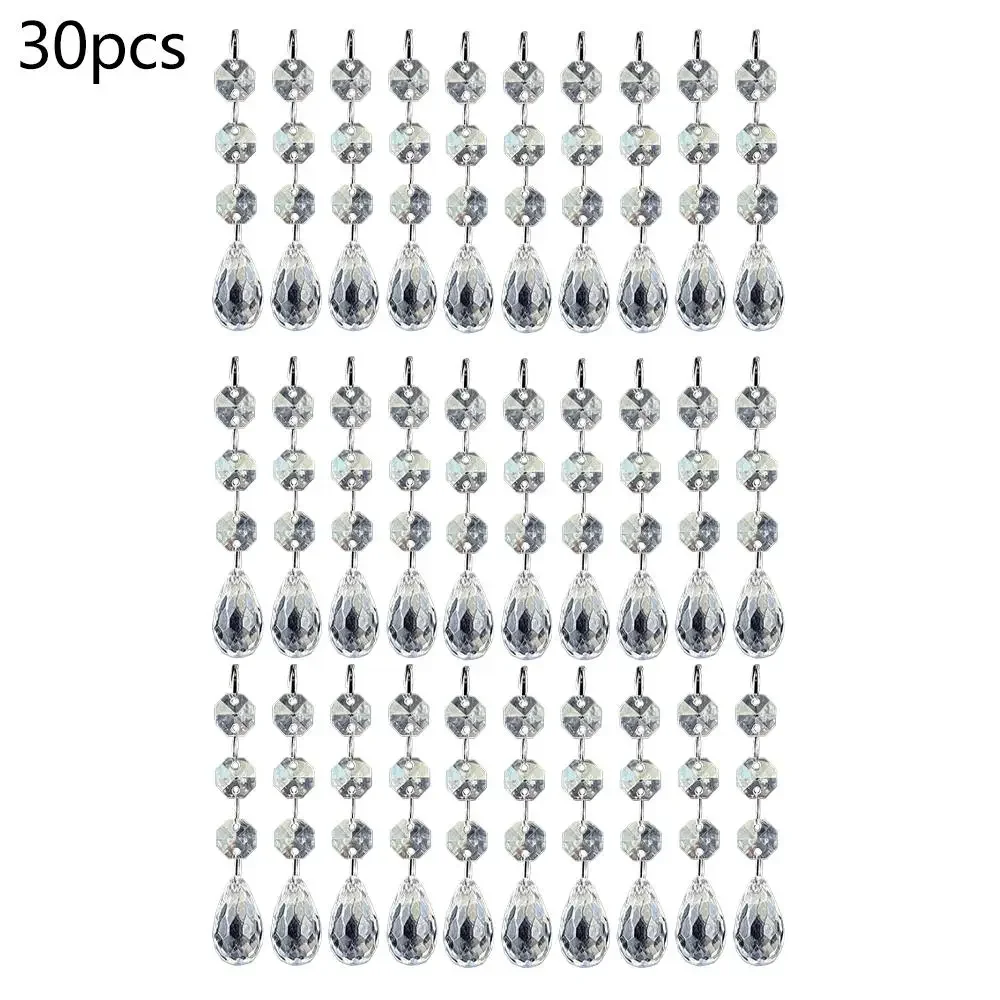 Прозрачные акриловые подвесные рождественские люстры-капли 30 шт.