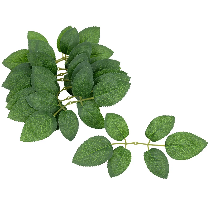

30Pcs Silk Rose Leaves Christmas Decorations for Home Wedding Bride Wrist Decorative Flowers Artificial Plants Diy Gift Box