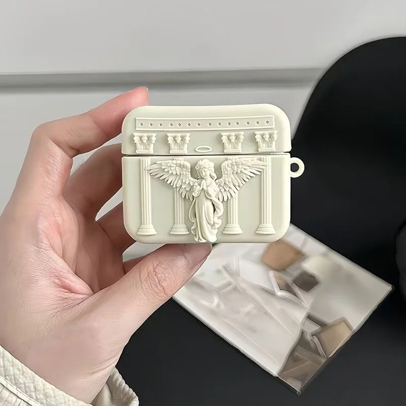 Фото Силиконовый чехол для наушников 3D God Angel для Huawei Free Clip FreeBuds 6i 5i 5 4 SE2 Pro3 2 Pro, силиконовый мягкий чехол №3