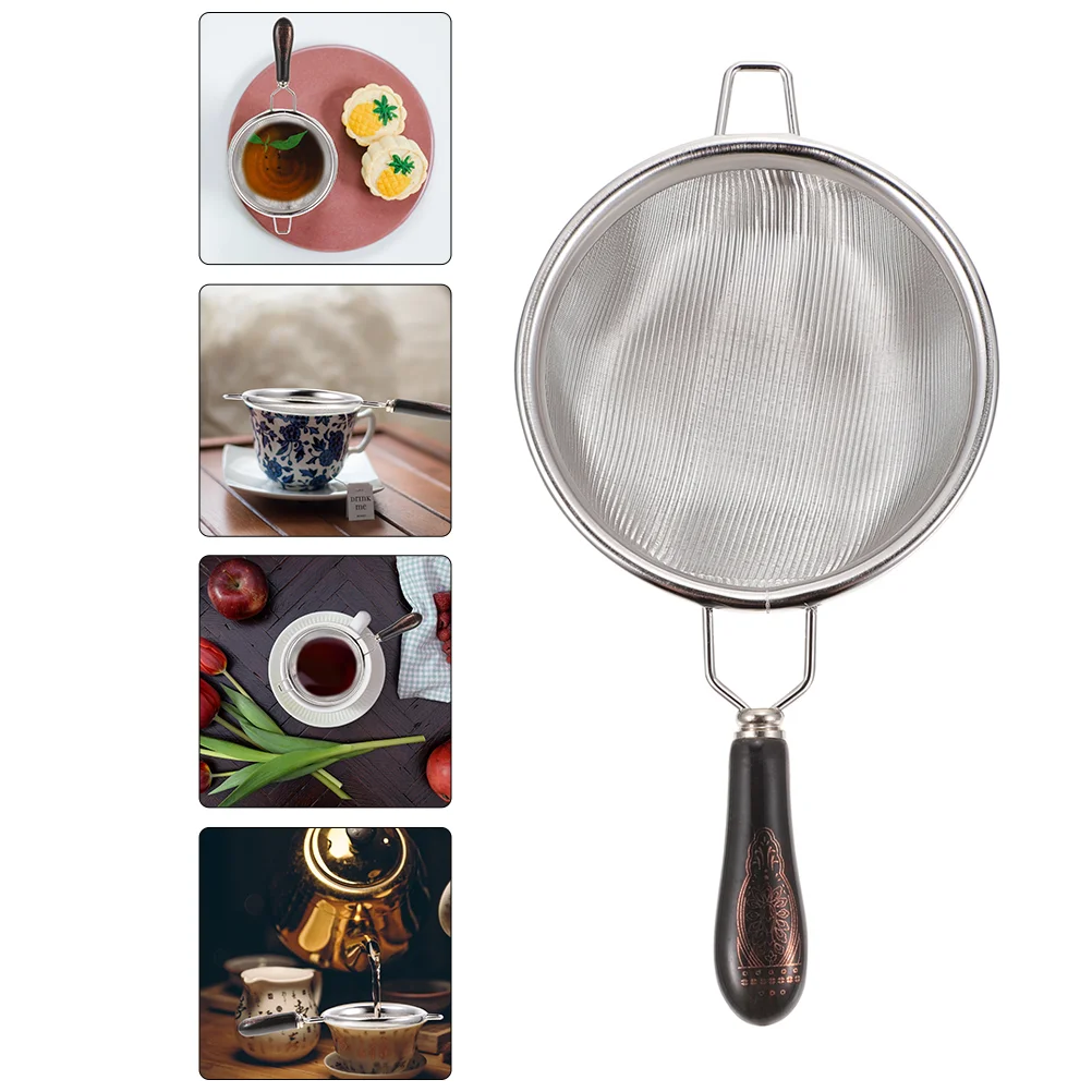 

Tea Strainer Mesh Loose Filter Infuser Fine Steeper Stainless Strainers Steel Leafsifter Sieve Coffee Smallhandle Flourergonomic