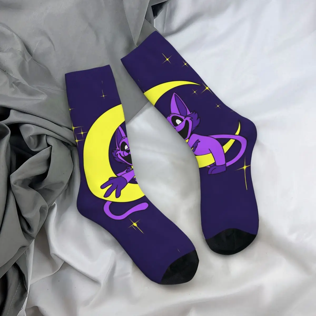 Осенне-зимние мужские и женские Носки с рисунком смайликов