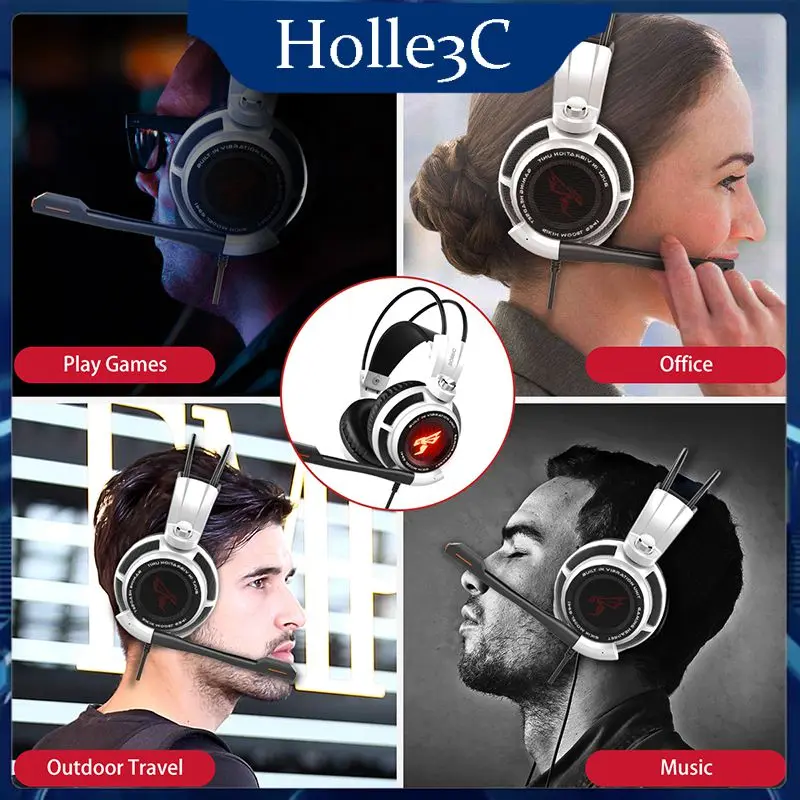 

Somic G941 Cool Gaming Headset Over-ear Headphone Surround Sound Earphones With Microphone Self-adjustable Virtual Stereo