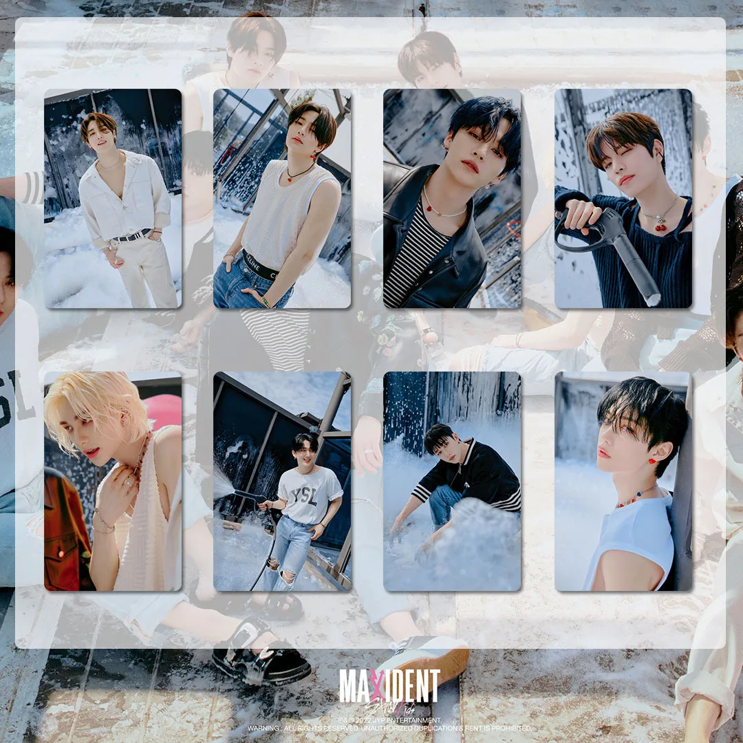Фото Оптовая продажа, Kpop 8 шт./комплект, новый альбом для детей Stray Kids, MAXIDENT, карточки Для Фотопечати, постеры, картины, поклонники, подарки, коллекц... №4