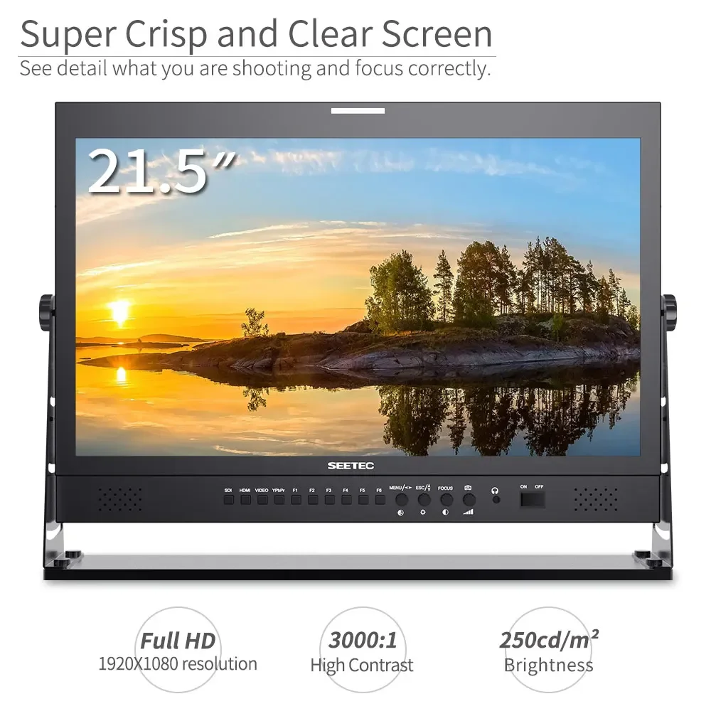 SEETEC P215-9HSD 21 5-дюймовый монитор Carry on Broadcast Production Director с алюминиевым дизайном 3G-SDI HDMI