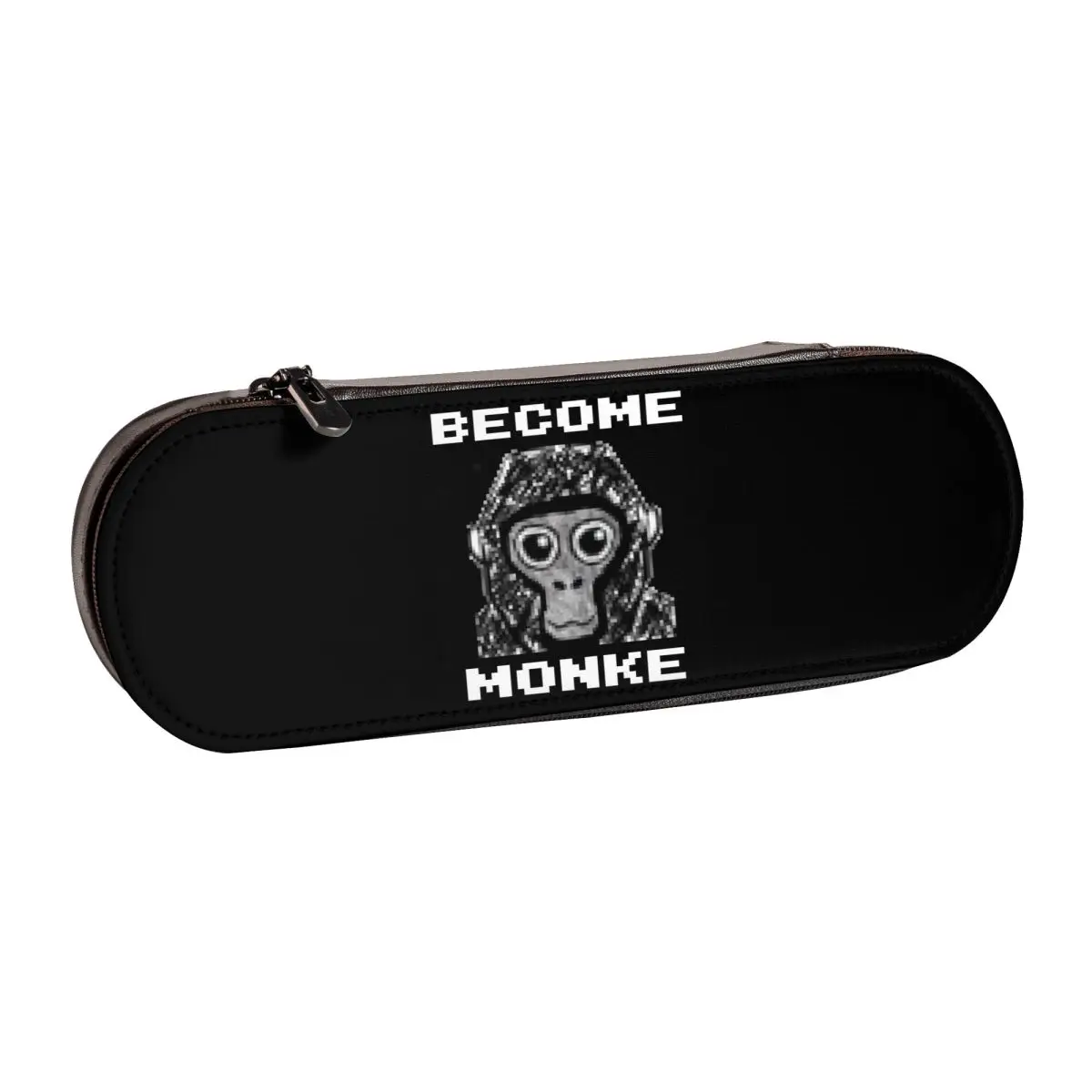 Фото Gorilla Tag Become Monke - Кожаный пенал-органайзер Gtag Monkey для ручек и канцелярских принадлежностей №1