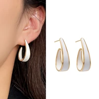 retro french drop glaze earrings high end female cold wind niche design temperament earrings