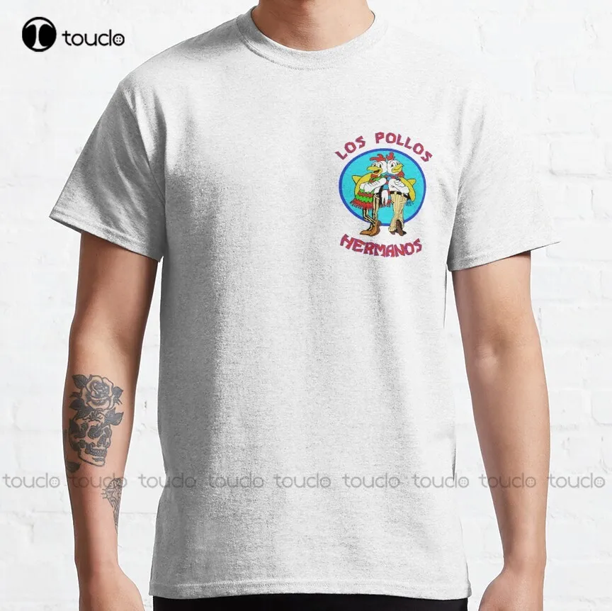 Классические мужские футболки с надписью Los Pollos Hermanos Breaking Bad Уолтер Уайт