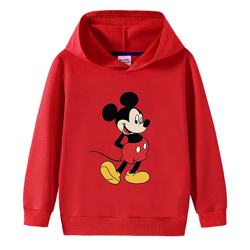 

Disney Mickey Mouse Girls Jackets Children Hoodies Sweatshirt Baby Boys Clothing Spring Autumn Coat Kids Casual Hood Outwear