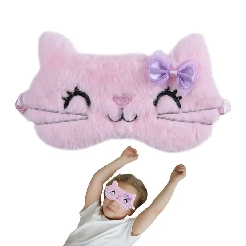 

Cat Eye Cover Soft Funny Cat Eye Blindfold Soft Lightweight Night Sleep Cat Blindfolds For Women Children Sleepover Stuff For