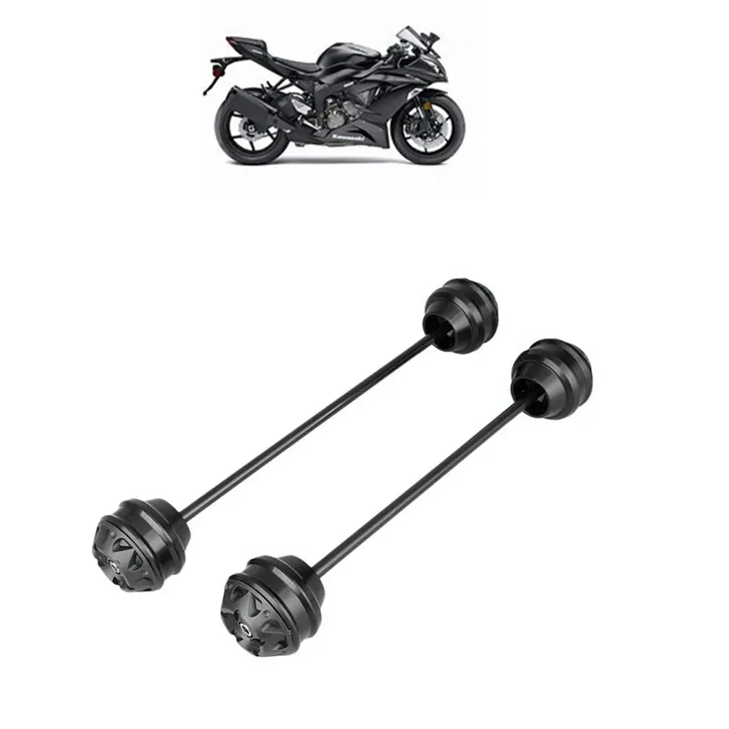 Для KAWASAKI NINJA ZX6R ZX10R ZX14R GTR1400 переднее заднее колесо Защитная ось вилка слайдер