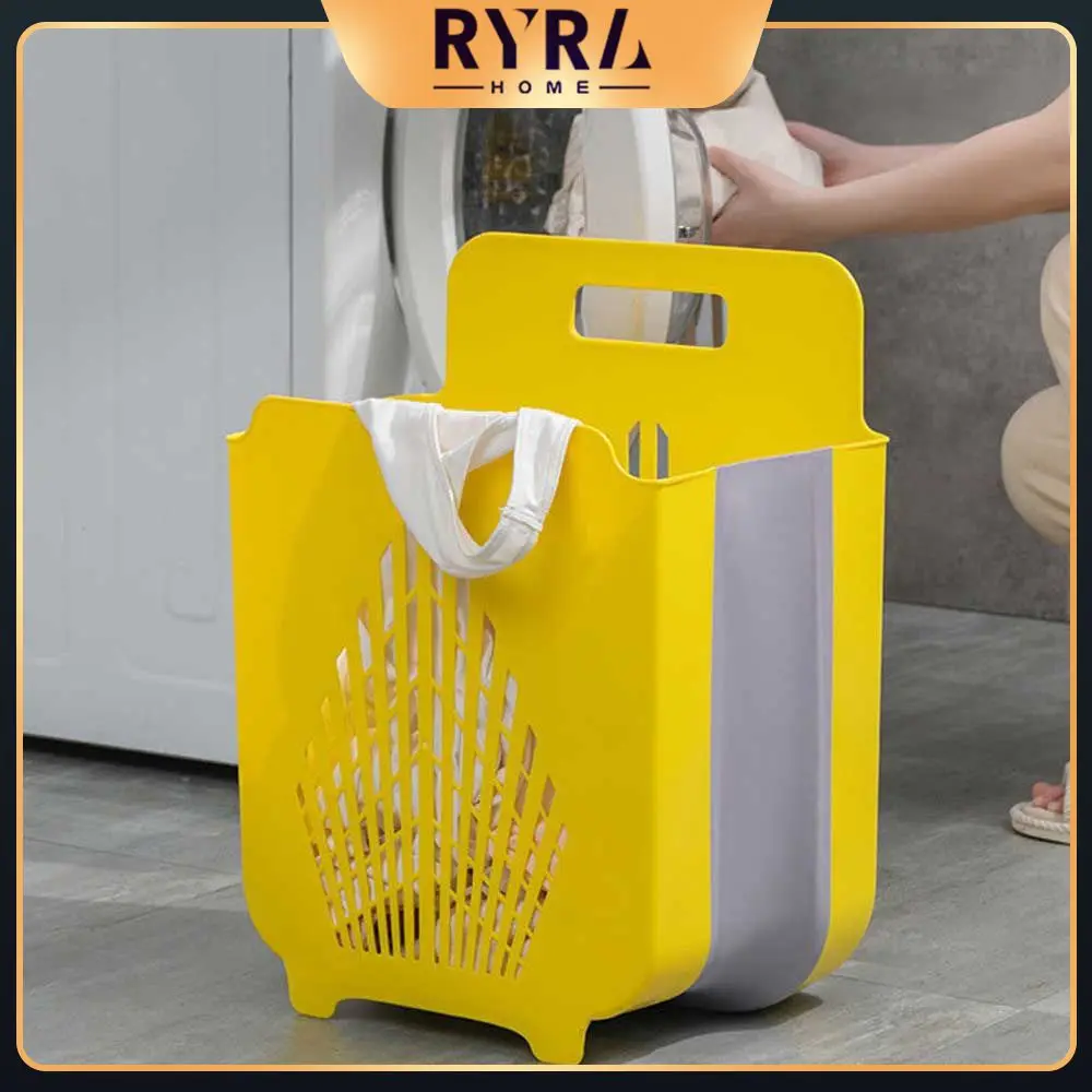 

Simple And Practical Design Wide Application Range Laundry Room Organizer Wall Mounted Foldable Folding Bathroom Laundry Basket