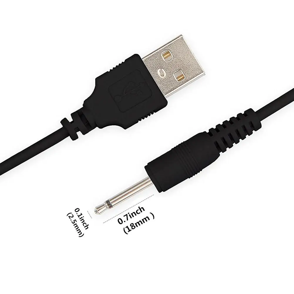 Фото USB DC 2,5 вибратор зарядный кабель шнур для перезаряжаемых взрослых игрушек Вибраторы Универсальный USB источник питания массажные аксессуары №5