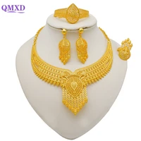 dubai arabic 24k gold jewelry sets ethiopian african wedding costume necklace sets for women ethiopian bridesmaid gifts