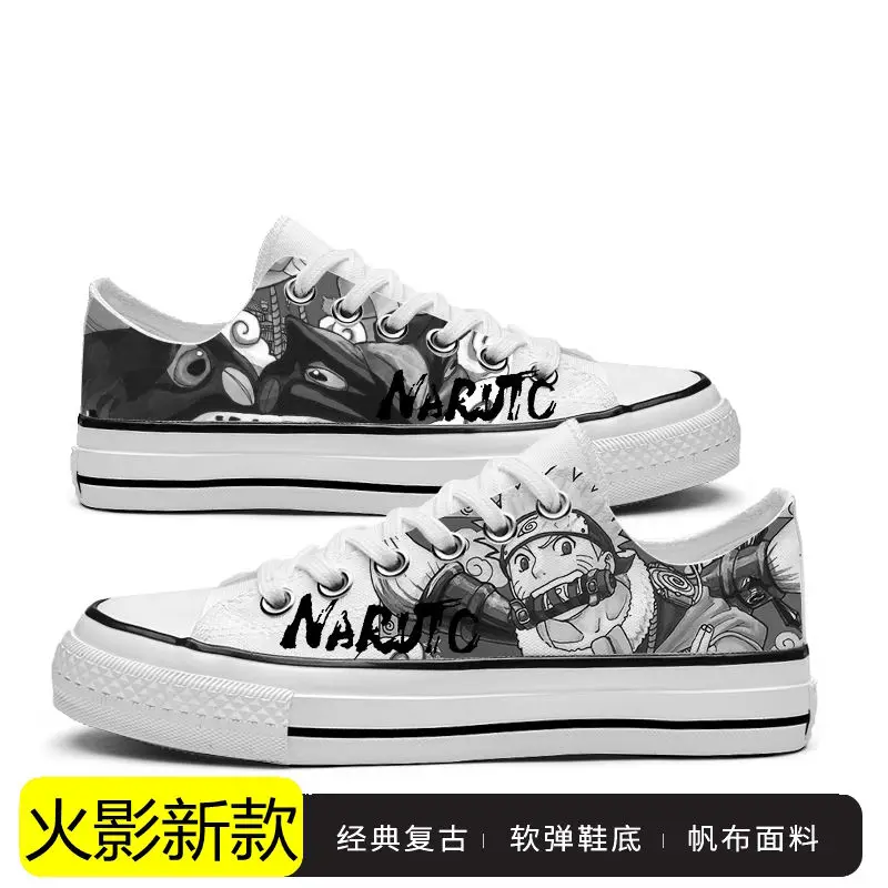

Naruto Itachi Men's Canvas Shoes Fashion Anime Print High Upper Vulcanized Shoes Student Casual Sneakers Breathable Plimsolls