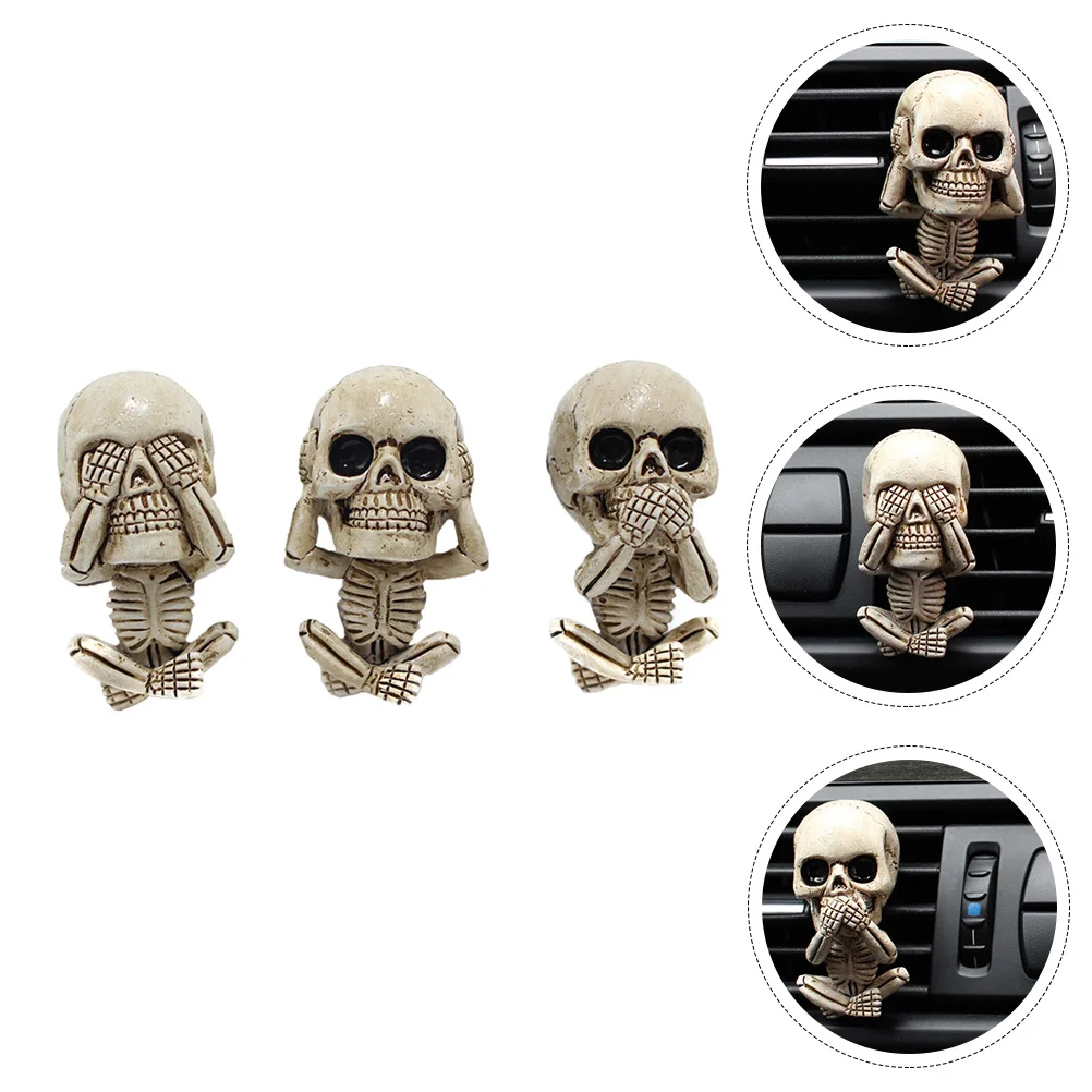 

3 Pcs Car Vent Clip Air Freshener Resin Clips Air Freshener Clips Car Decoration Essential Oil Diffuser Lucky Air Conditioner