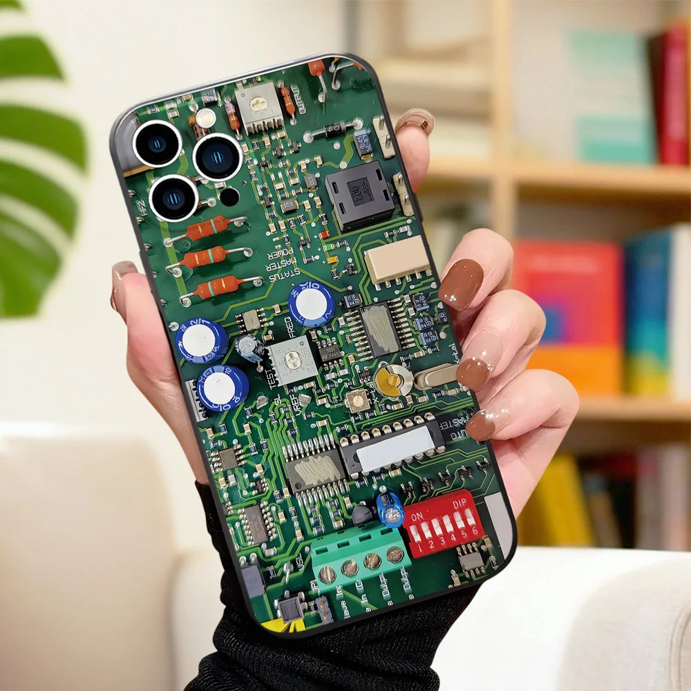 Фото Чехол для телефона с дизайном печатной платы для Samsung Galaxy S26 ULTRA S25 S24 S23 S22 S21 S20 Ultra Plus FE Note 20 10 Plus №3