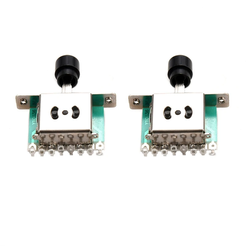 

2X 3 Way Selector Switches,Guitar Pickup Toggle Lever Switches For Tele ST Electric Guitar