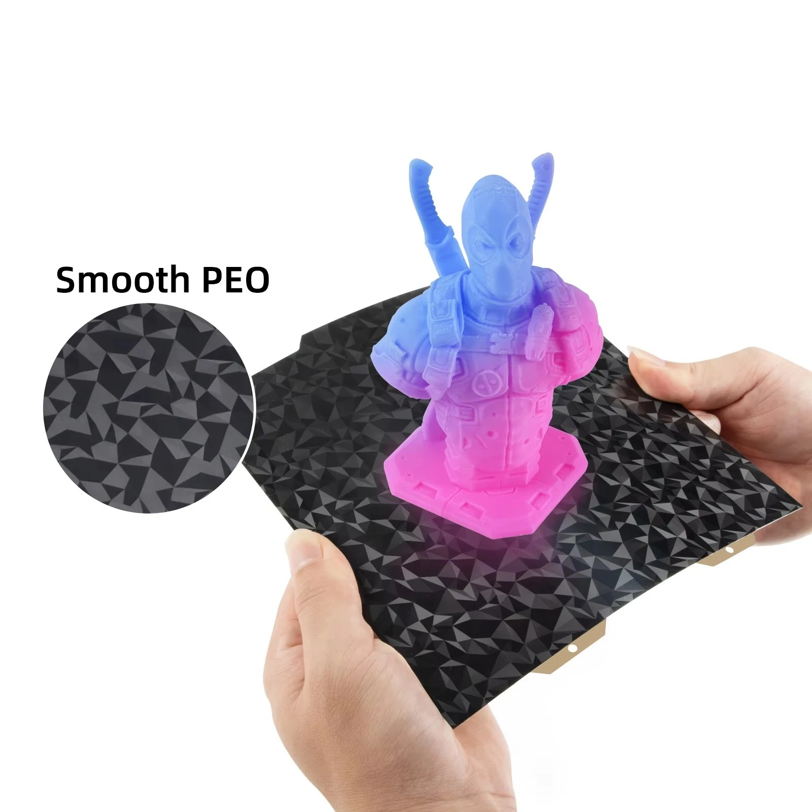 Для A1 Mini Bambu Встроенная пластина PEO Магнитная ПЭТ углеродная кровать