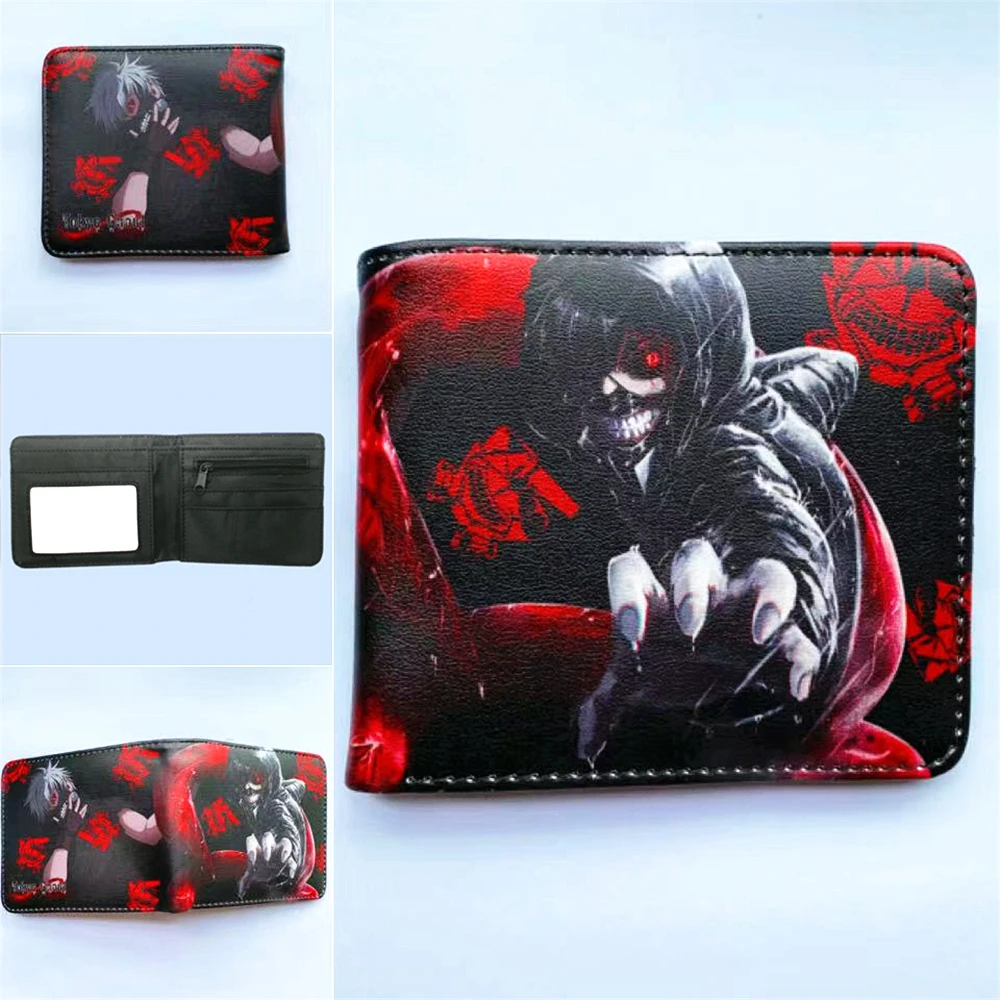 Кошелек из искусственной кожи Kaneki Ken с аниме Токийский Гуль складной держатель