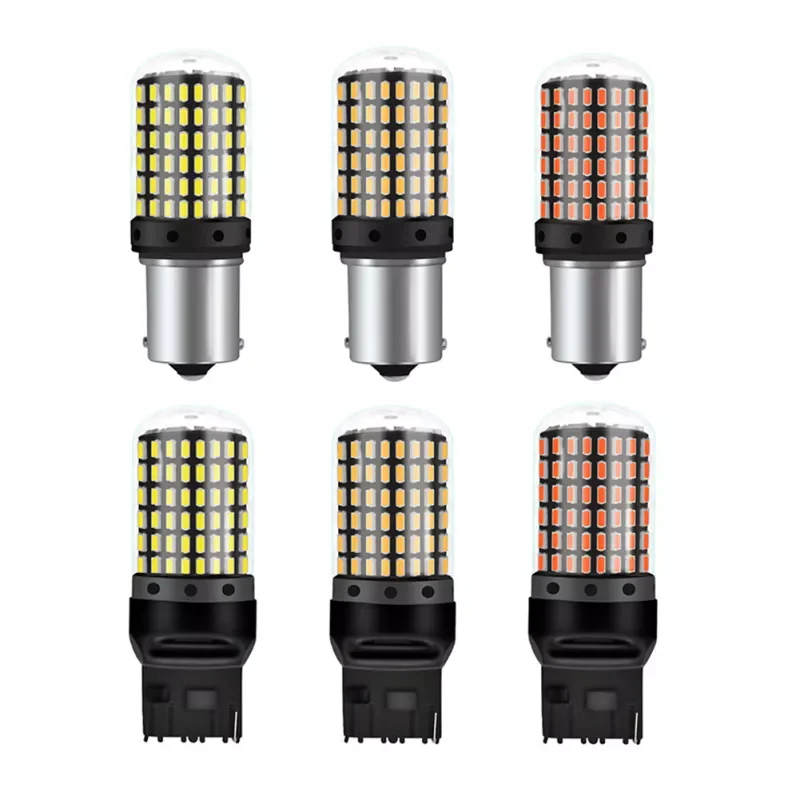 

1PC T20 7440 W21W LED Bulbs Led CanBus Led Candle Light Bulb 1156 BA15S P21W BAU15S PY21W Led Lamp For Chandelier Lighting