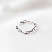 new 28 styles handmade dna double helix structure adjustable rings for women original girl fashion jewelry factory price