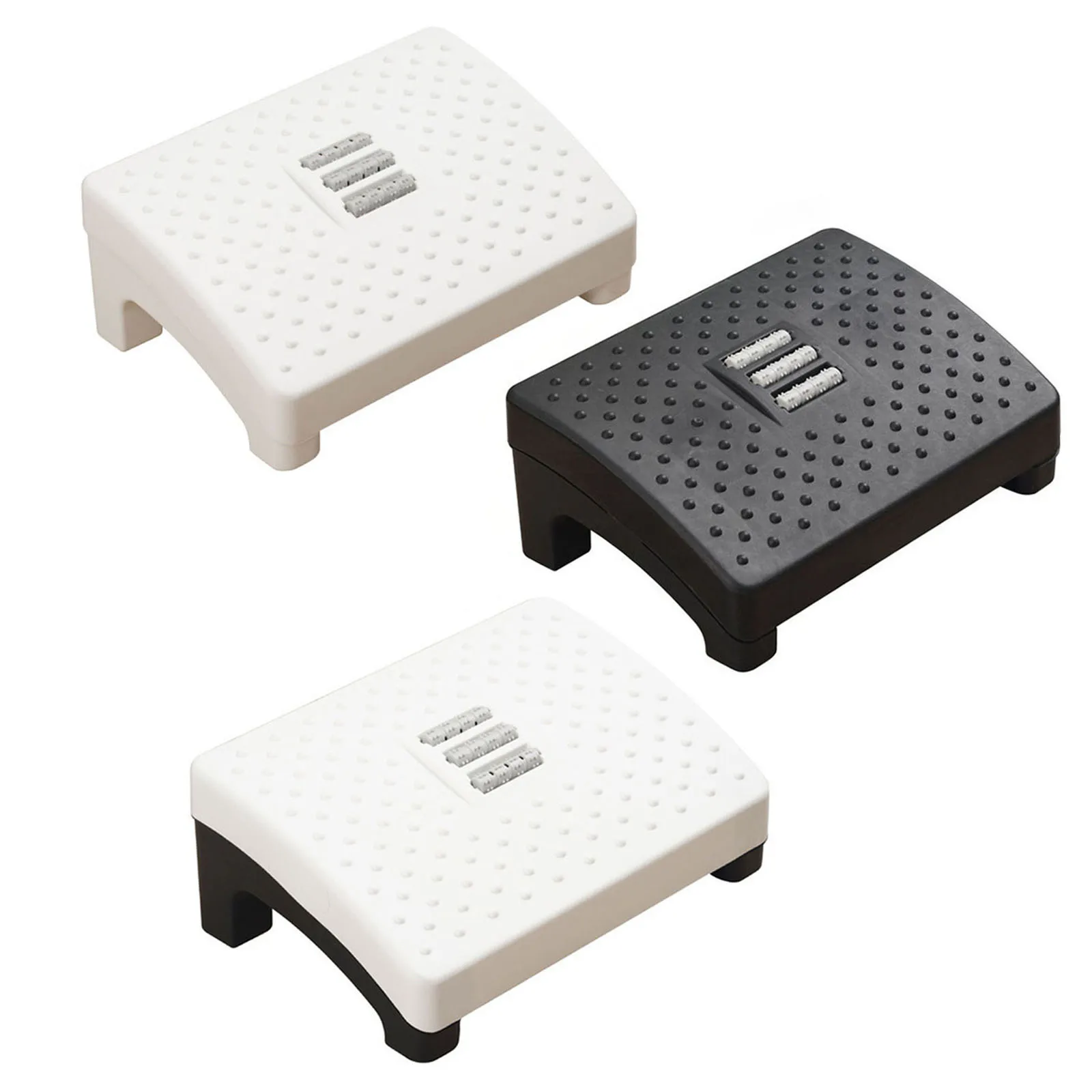 

Durable Foot Rest at Work Solid Office Gaming Chair Tilted Stool Massage Non-Skid with Massage Surface for Under Desk Home