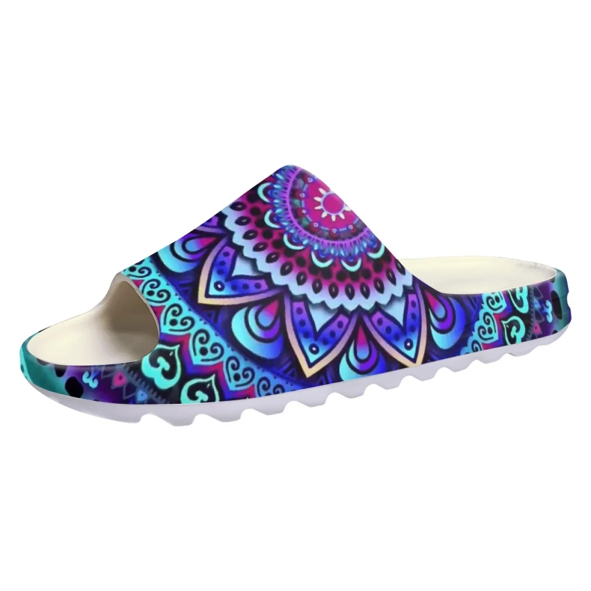 Nopersonality Colorful Mandala Flowers Women's Summer Sandals New Fashion Home Slippers Comfortable Flat Bathroom Sandalias De