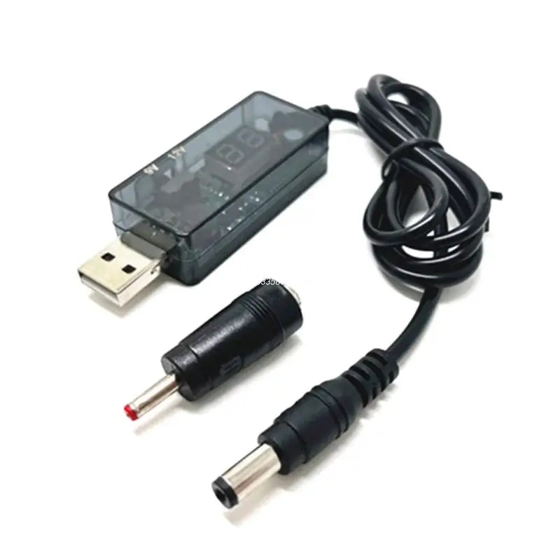 

Кабель-Переходник USB с 5 В до 9 в 12 В 5,5x2,1 мм