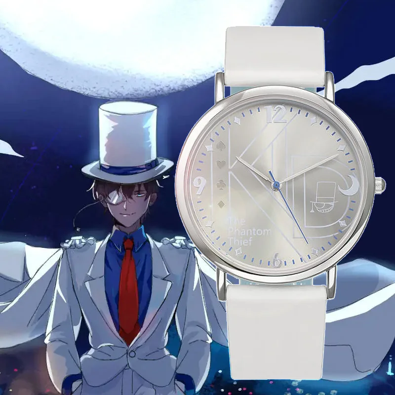 

Новинка 2022, кварцевые часы Detective Conan, Детские анимационные элементы, Простой циферблат, легкие водонепроницаемые часы для мальчиков и девочек, украшение