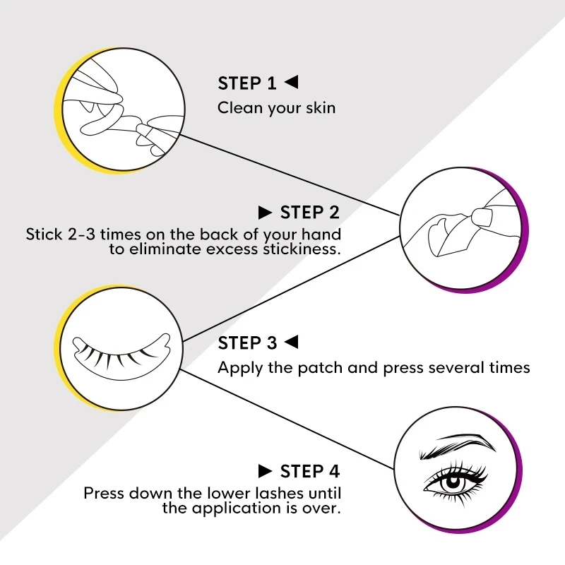 Micro Foaming Eyepads 50Pairs/lot Lint Free Eye Patch Soft Eyelash Extension Patches Professional Eyepatch for Eyelash Extension