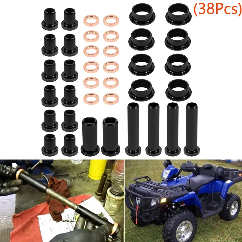 

Rear Suspension A-Arm Bushing & Spacer Kit Replacement for Polaris Sportsman 500 RSE Sportsman 400 4x4 700 (38Pcs)