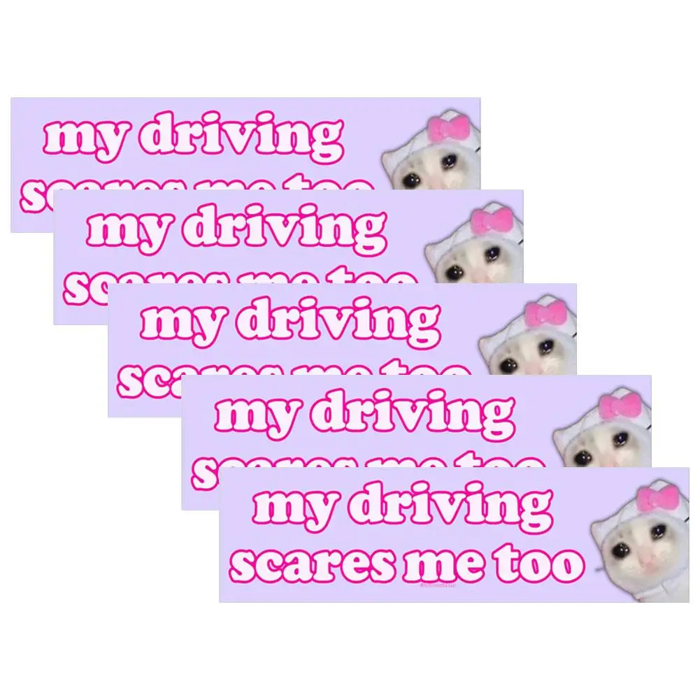 Наклейки на лобовое стекло с надписью My Driving Me