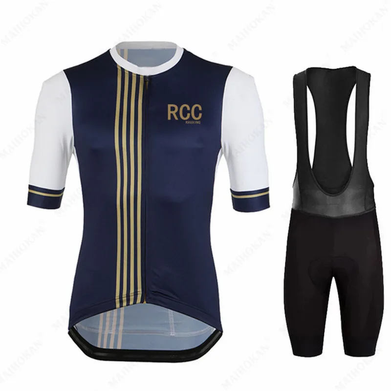

Новинка 2022, летняя велосипедная дышащая одежда, мужская велосипедная майка RCC, рубашка с коротким рукавом, велосипедные шорты, гелевая подкл...